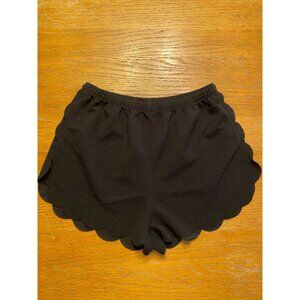 Shein Scalloped Black Shorts-S